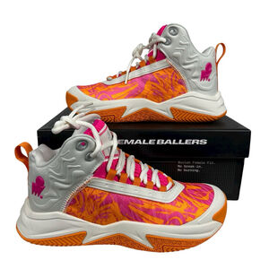 Moolah Press Break v2 Orange/Pink Basketball Shoes Youth 4.5